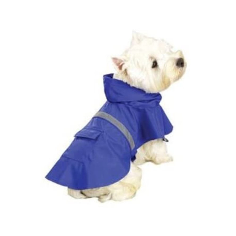NEW Dog Rain Jacket with Reflective Strip and Pocket